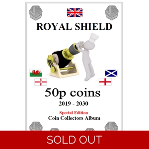 50p 2019-2030 ROYAL SHIELD only Coin Album